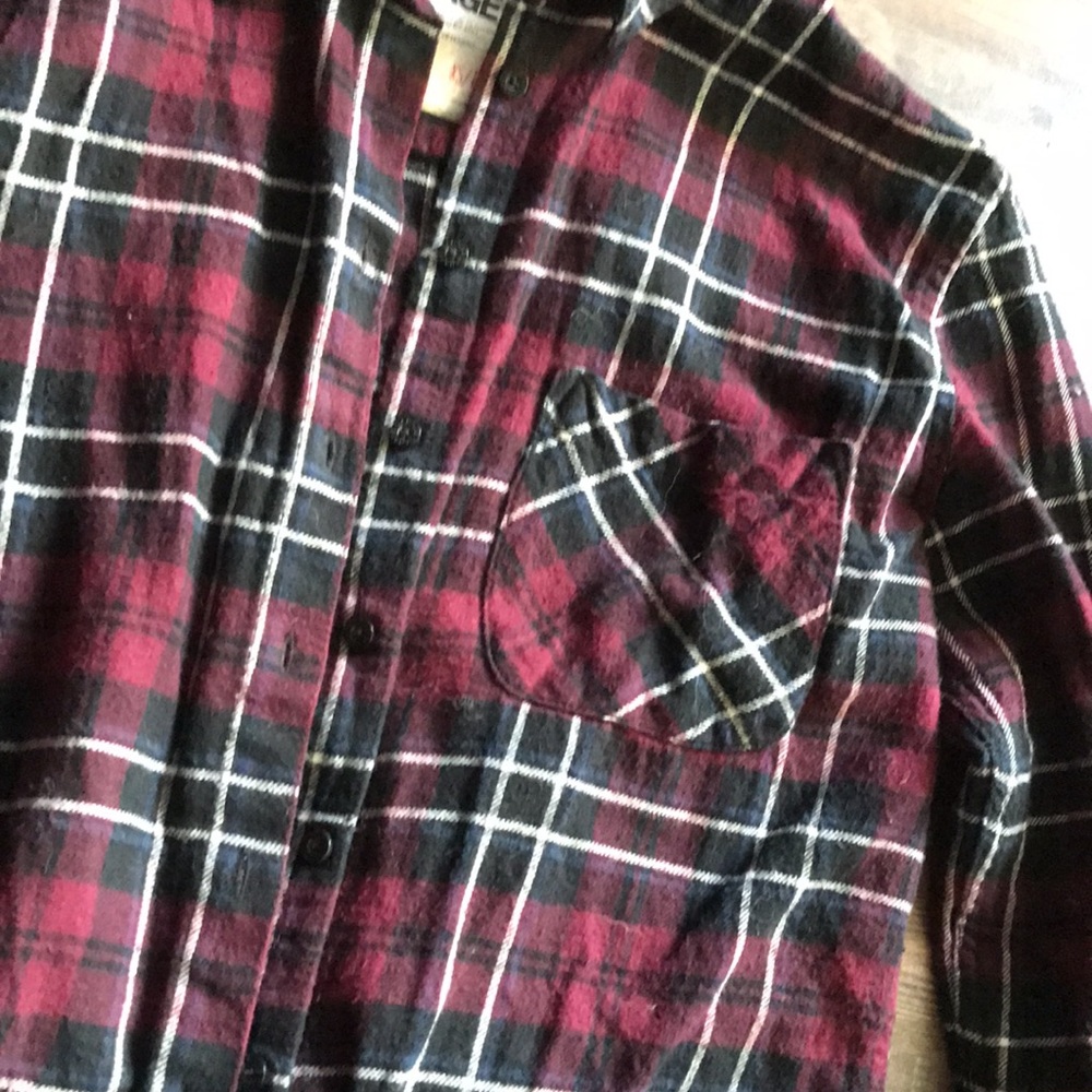 plaid button up - Picture 2 of 4
